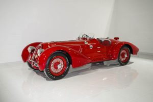 1938 racing season, Alfa Romeo created what many consider the finest pre-World War II sports car, and one of the most monumental automobiles, ever conceived