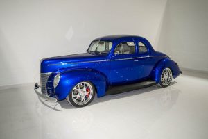Reworked to suit the street-based intentions of this '40 coupe. The Iron Eagle block was fitted with Brodix-12 18-degree raised-port cylinder heads